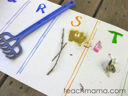 backyard alphabet hunt 