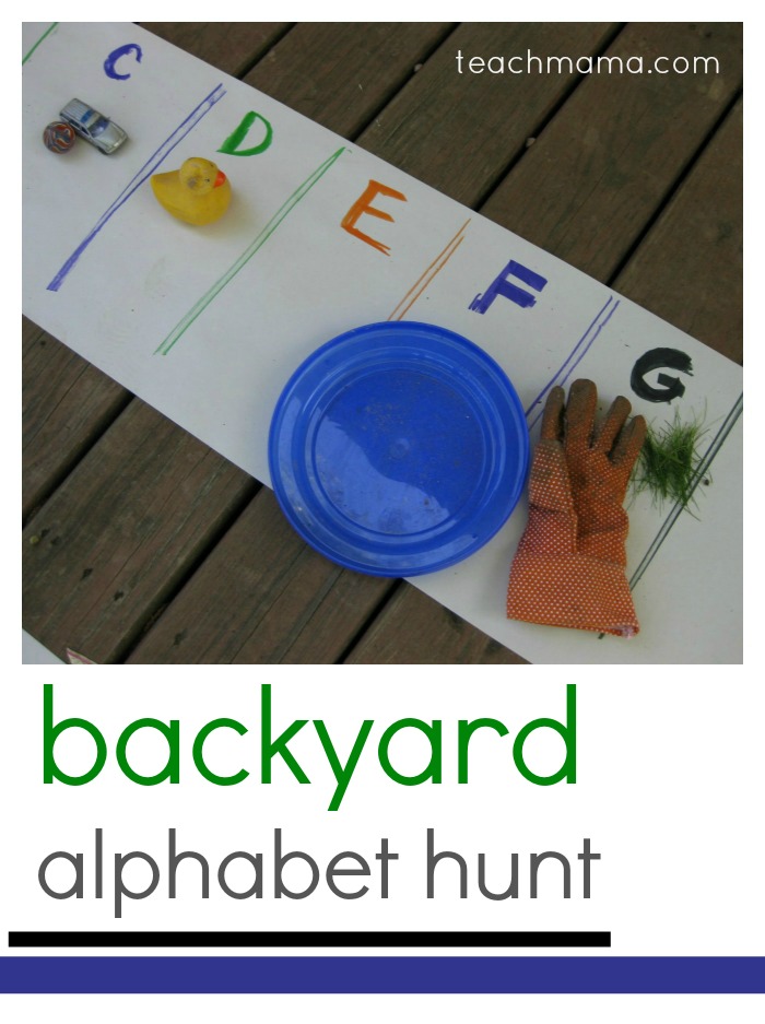 backyard alphabet hunt 