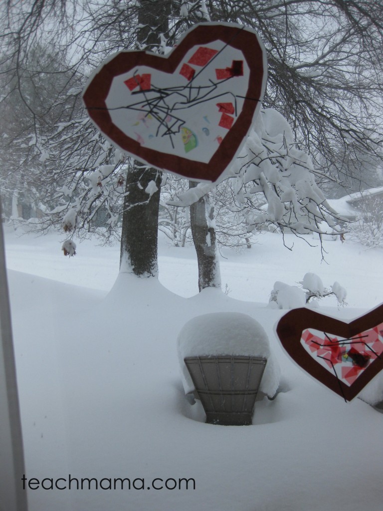 stained glass heart craft | teachmama.com