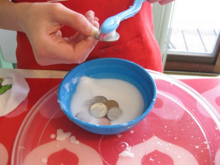 president's day coin polishing