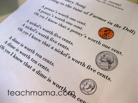 money poems, money poems teachmama.com