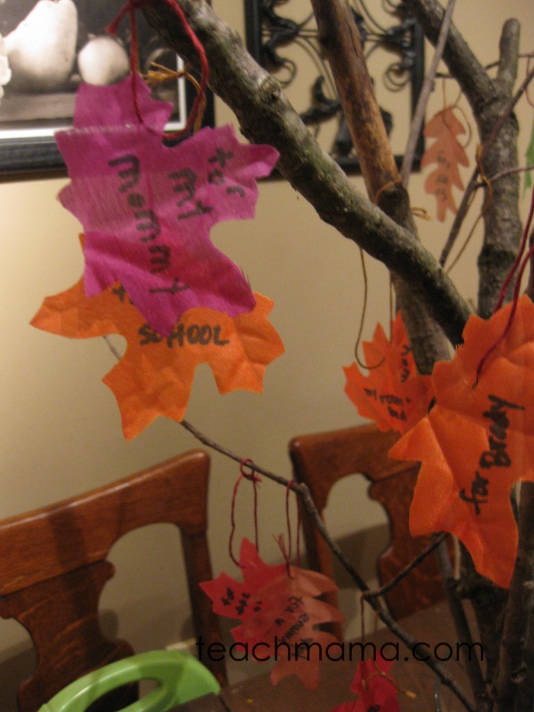 our thankful tree 
