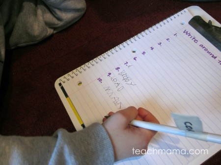write around the room | teachmama.com