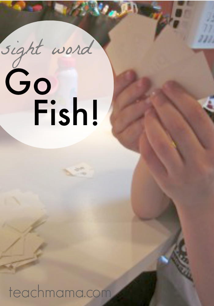 sight word go fish: prepare kids for kindergarten teachmama.com