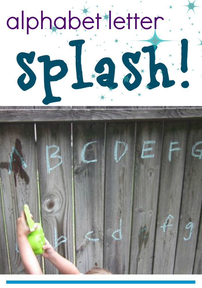 alphabet letter splash