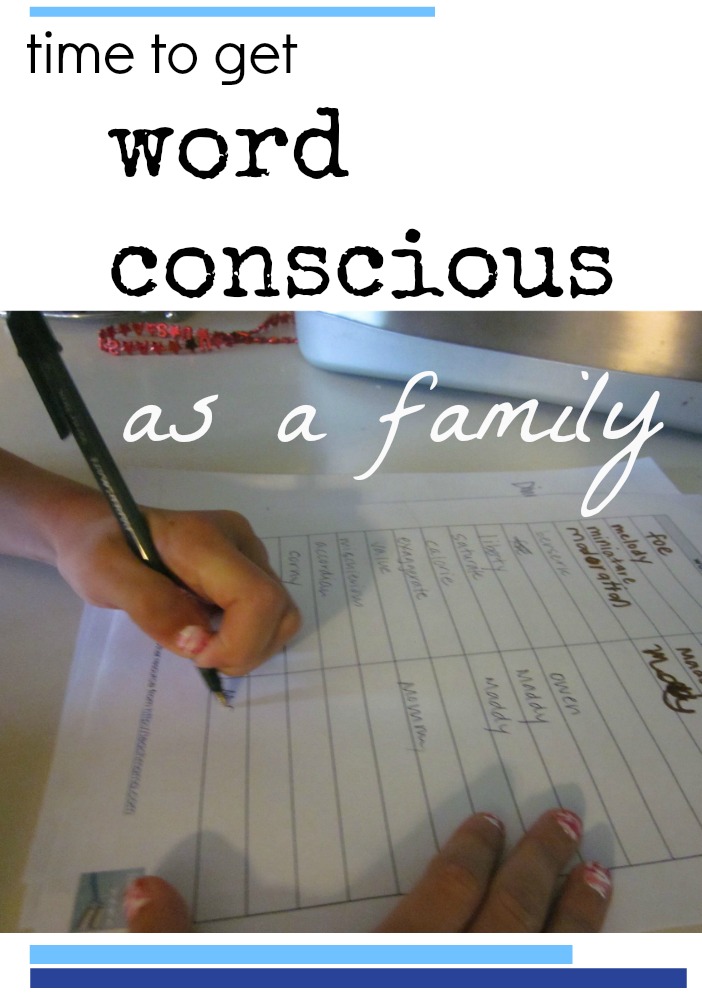 get word conscious as a family cover