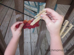 leafy, outdoor alphabet letter hunt