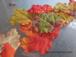 leafy, outdoor alphabet letter hunt