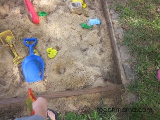 leafy, outdoor alphabet letter hunt