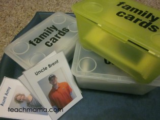 family playing cards