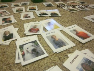 family playing cards