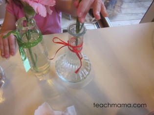give flowers, showing love