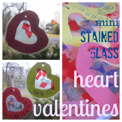 sweet mini stained glass heart valentines cover