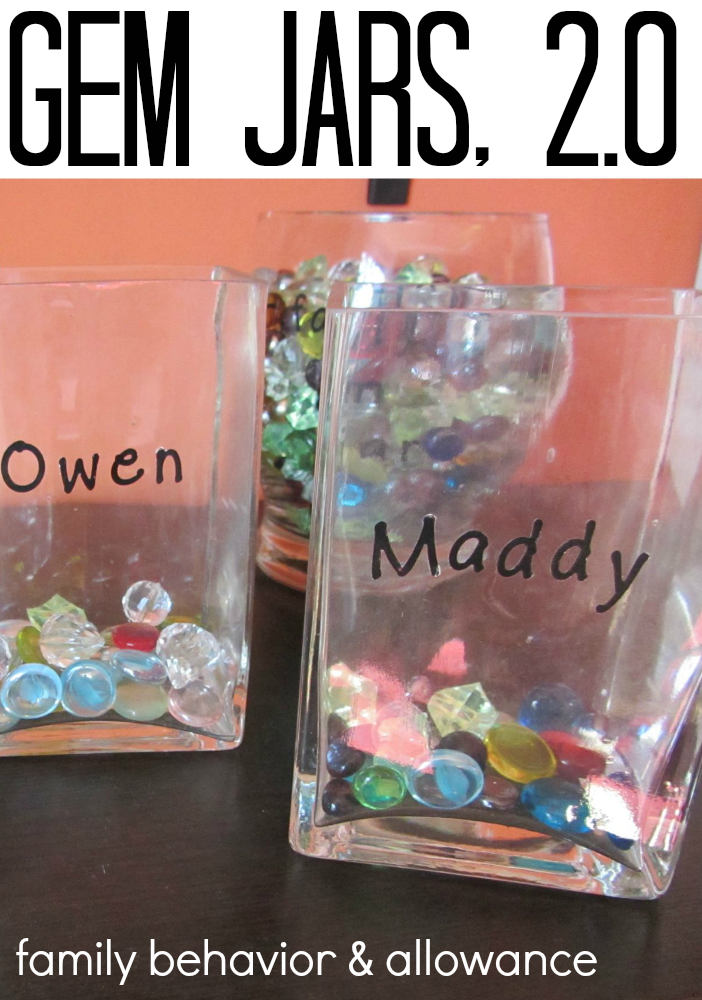 gem jars 2.0 for managing kids behavior and allowance at home
