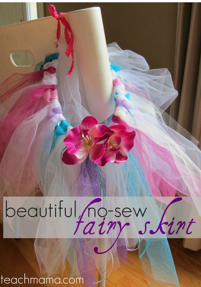 how to make a beautiful no-sew fairy skirt 