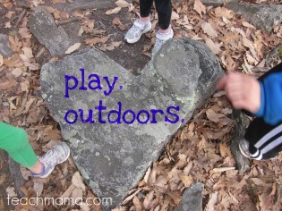 play outdoors in any weather, play outside