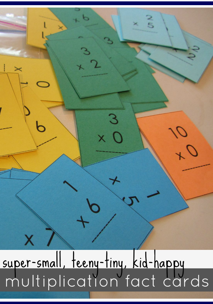 mastering multiplication tables (with mini flash cards) - teach mama