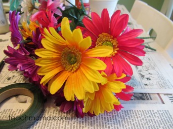 how to make flower pens