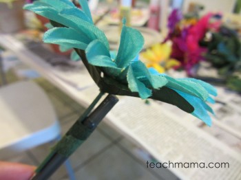 how to make flower pens