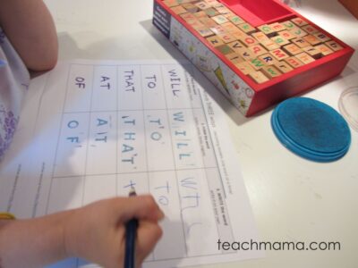 learning sight words for kindergarten