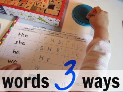 learning sight words for kindergarten
