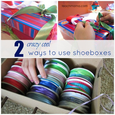 two ways to use shoeboxes