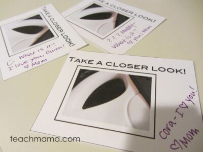 wordless riddle lunchbox notes