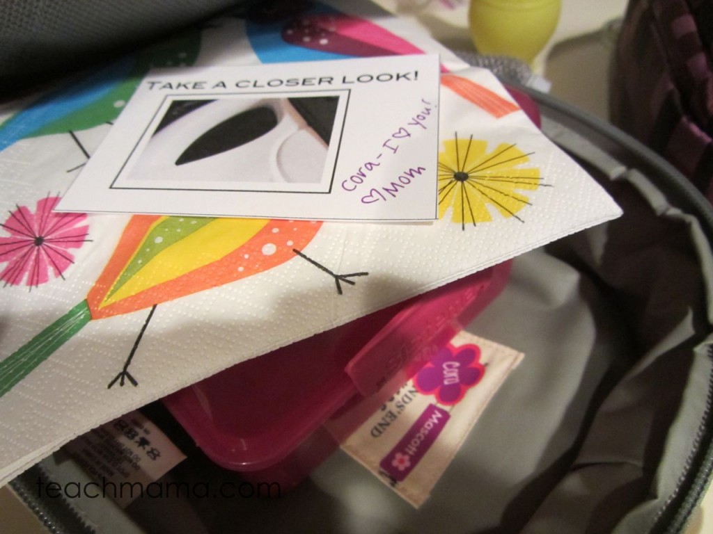 wordless riddle lunchbox notes