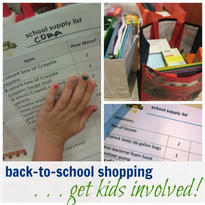 back to school shopping with kids