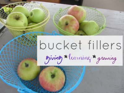 family bucket fillers: giving learning growing