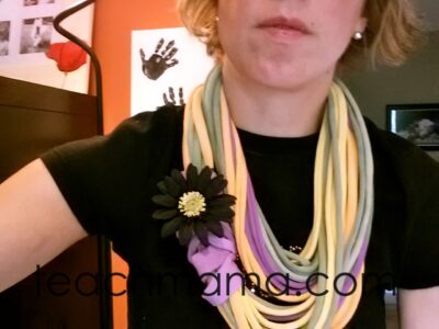 halloween scarf -- embellishments