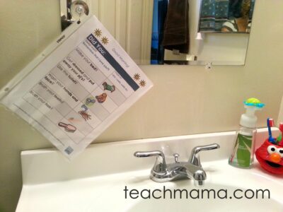 morning and evening reminders for kids: easy reader style