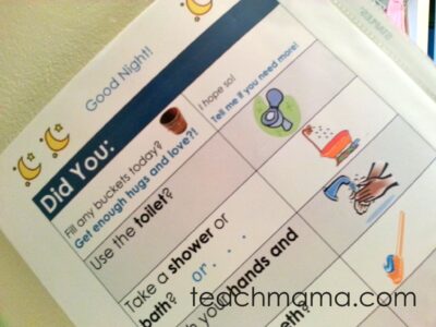 morning and evening reminders for kids: easy reader style