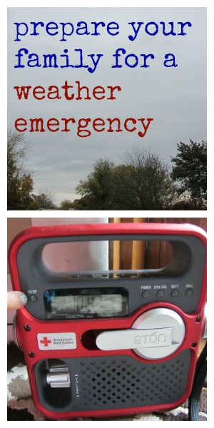 prepare your family for weather emergency