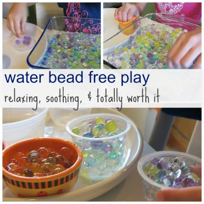 water bead free play 
