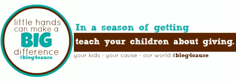 teach your children giving this holiday: #blog4cause