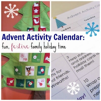 advent activity calendar cover