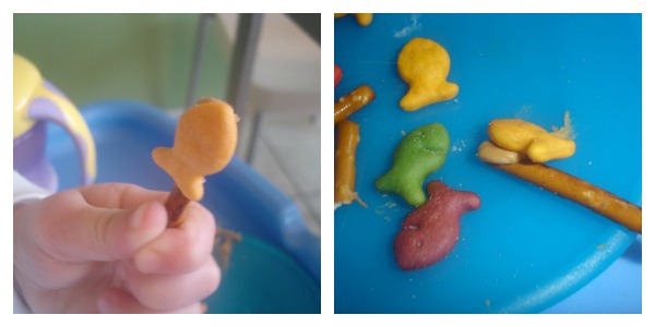 pretzel patterns learning during snacktime colors