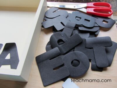 sweet homemade santa cookie tray -- letters
