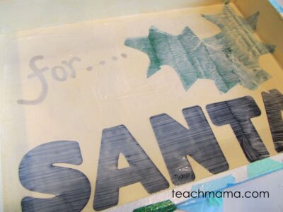 sweet homemade santa cookie tray--full cover