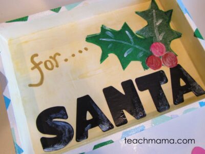 santa cookie tray sparkle