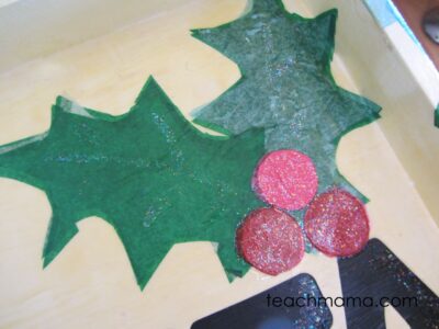 sweet homemade santa cookie tray --sparkle