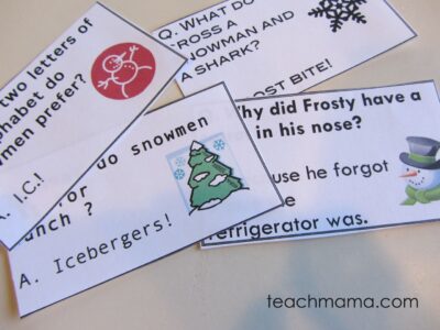 holiday joke notes & fun facts 