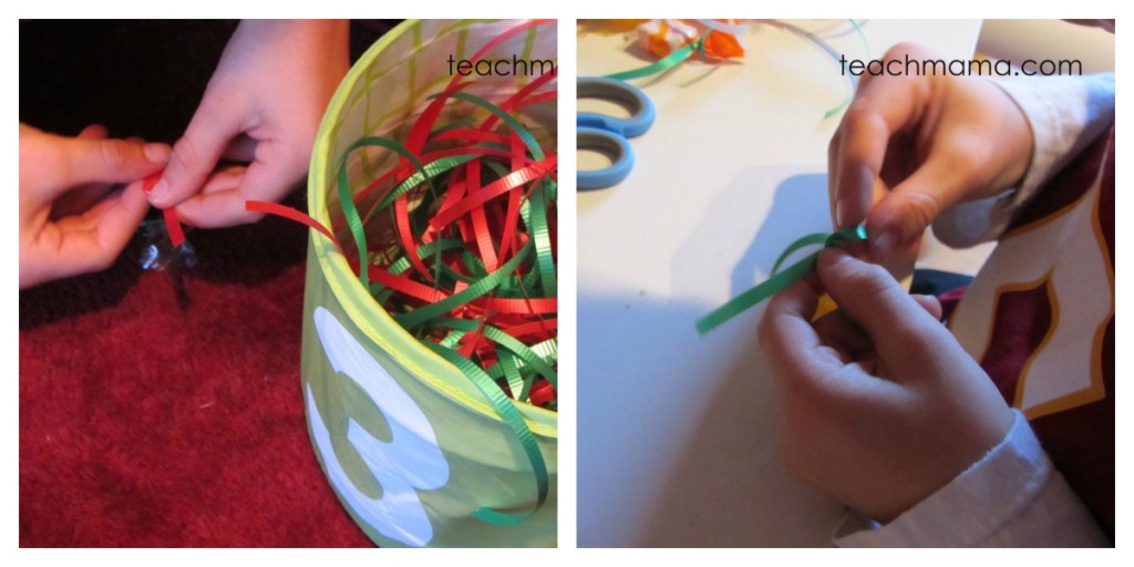 how to make a candy wreath tie candy