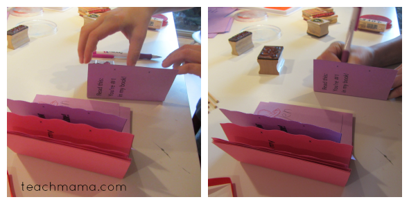 bookmark valentines owen stamp write