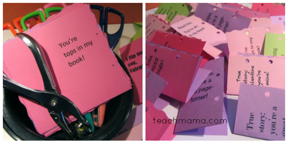 homemade bookmark valentines supplies