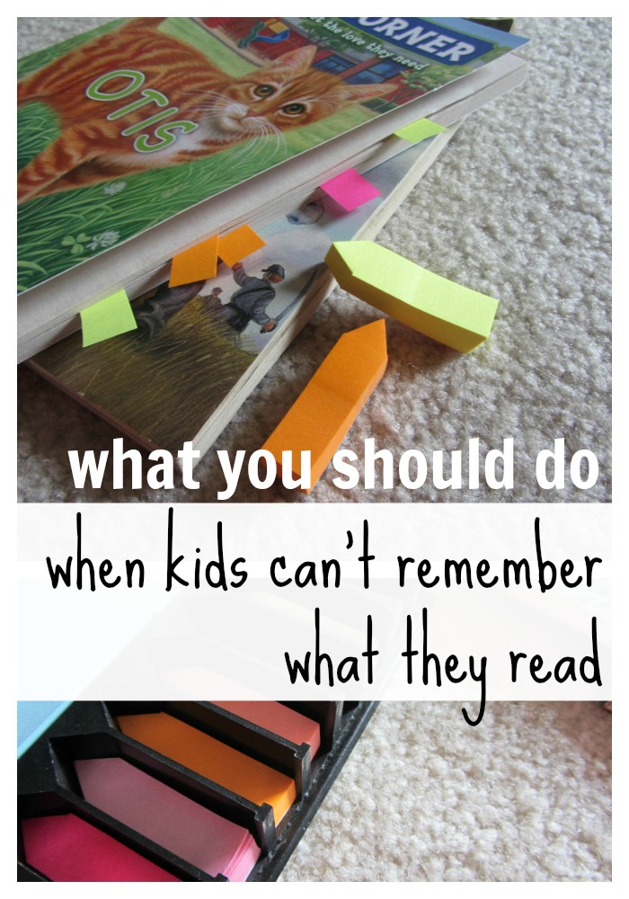 what to do when your child can't remember what he reads