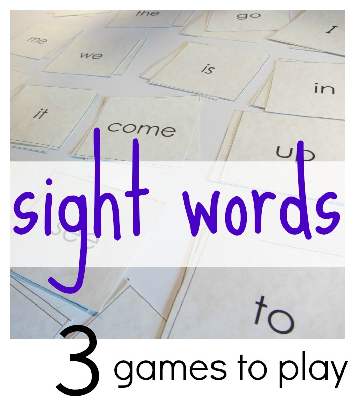 3 all-time best games to play with sight words
