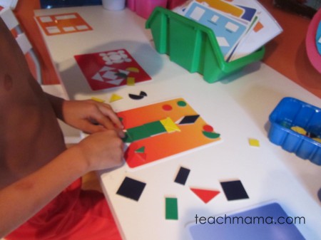 shape pattern cards