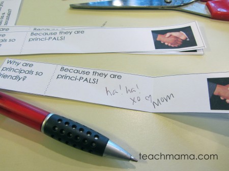 school RULES lunchbox joke notes